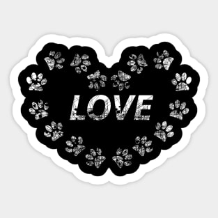 Dog paws paw prints Sticker